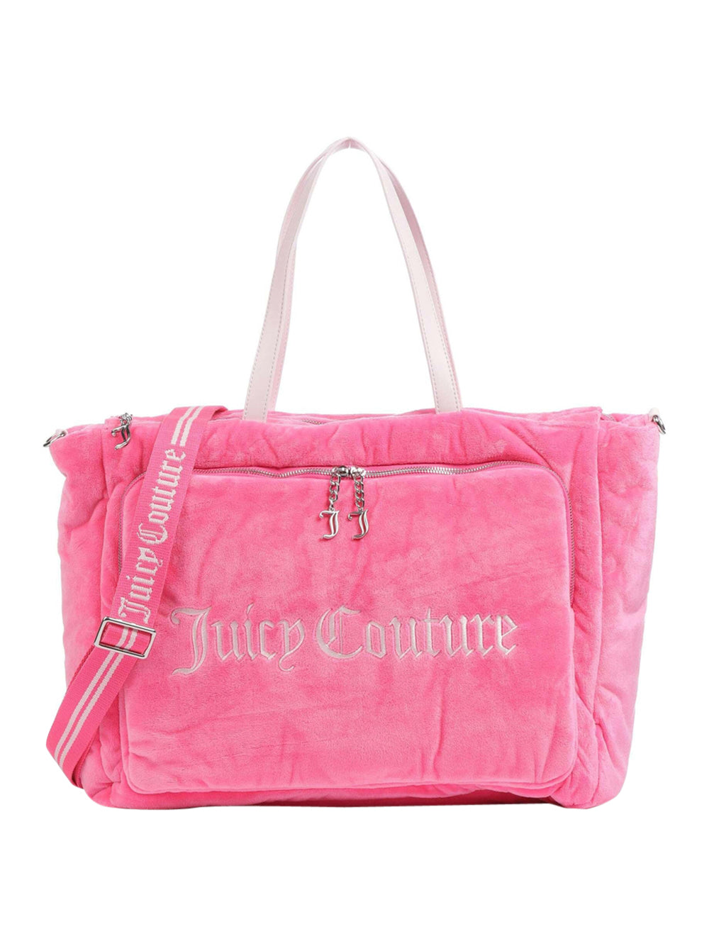 Borsa Shopper Juicy Couture Weekender Velour da Donna - Rosa