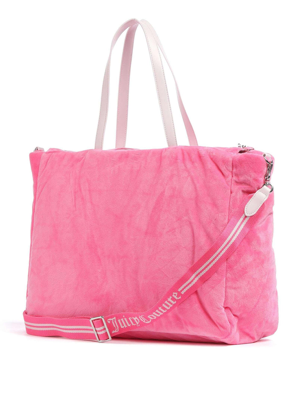 Borsa Shopper Juicy Couture Weekender Velour da Donna - Rosa