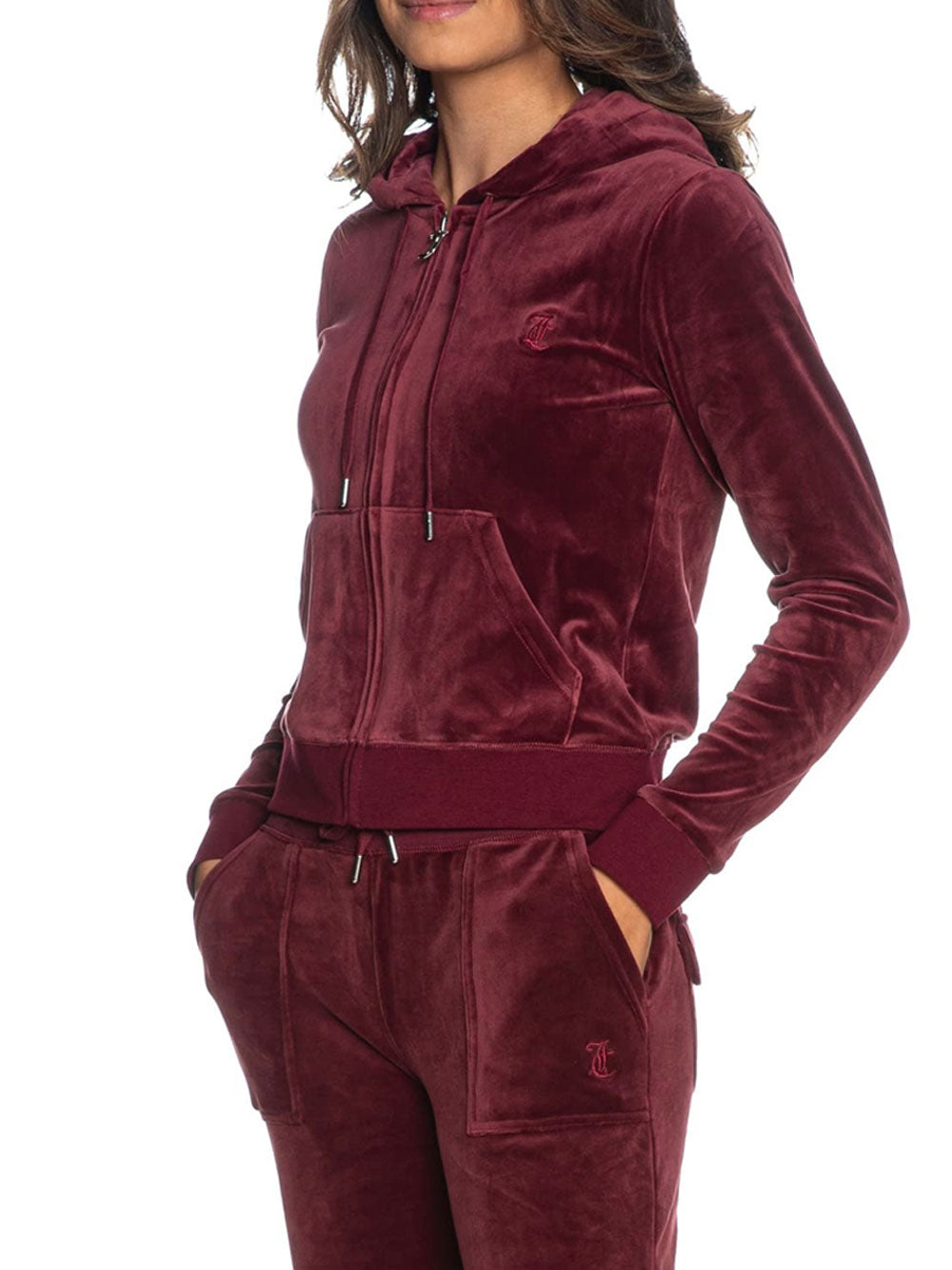 Felpa Zip Juicy Couture Robertson da Donna - Bordeaux