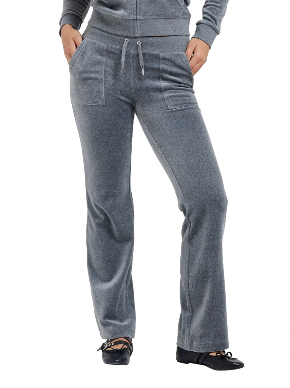 Pantalone Tuta Juicy Couture Del Ray Pocket da Donna - Grigio