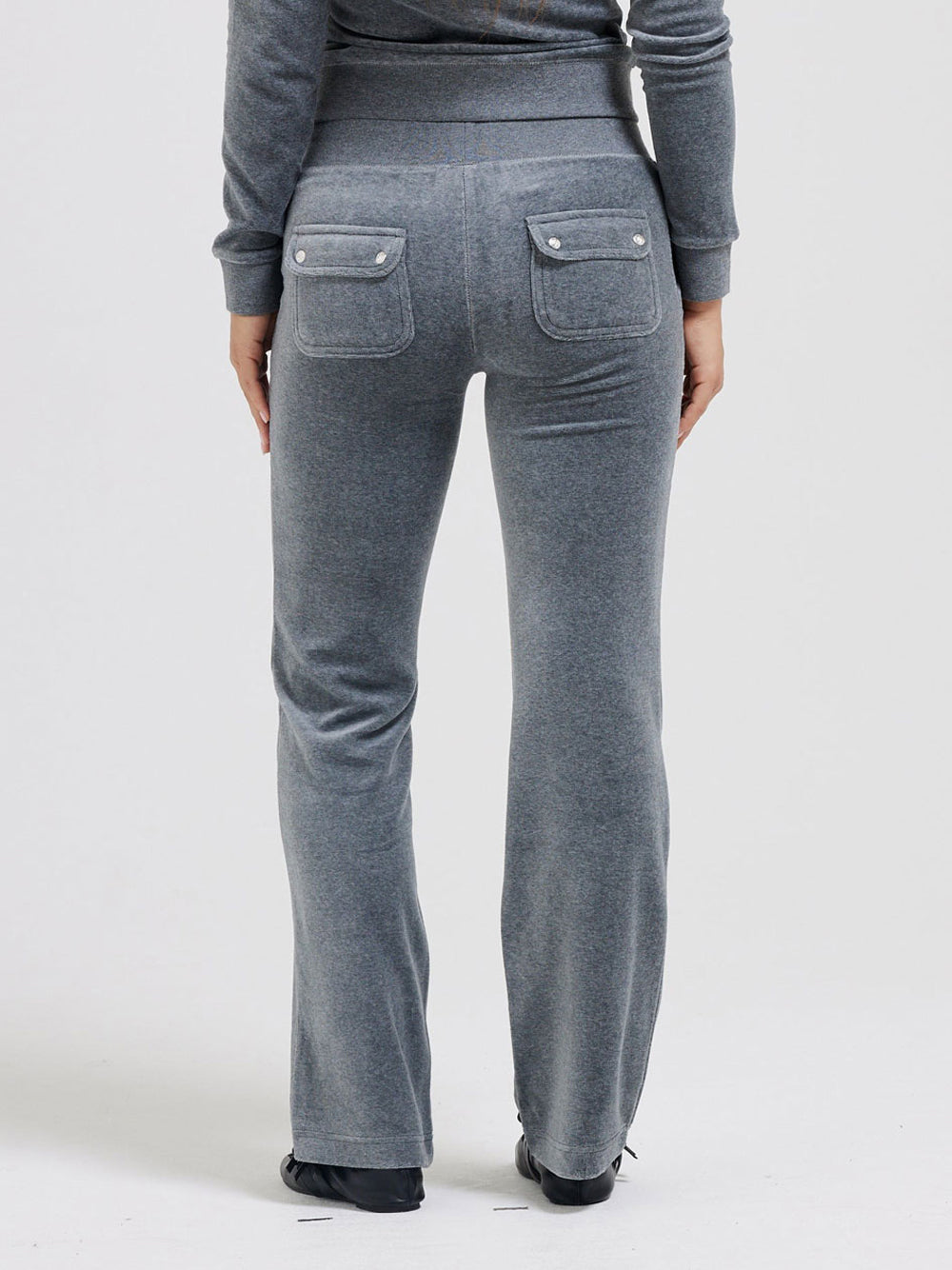 Pantalone Tuta Juicy Couture Del Ray Pocket da Donna - Grigio