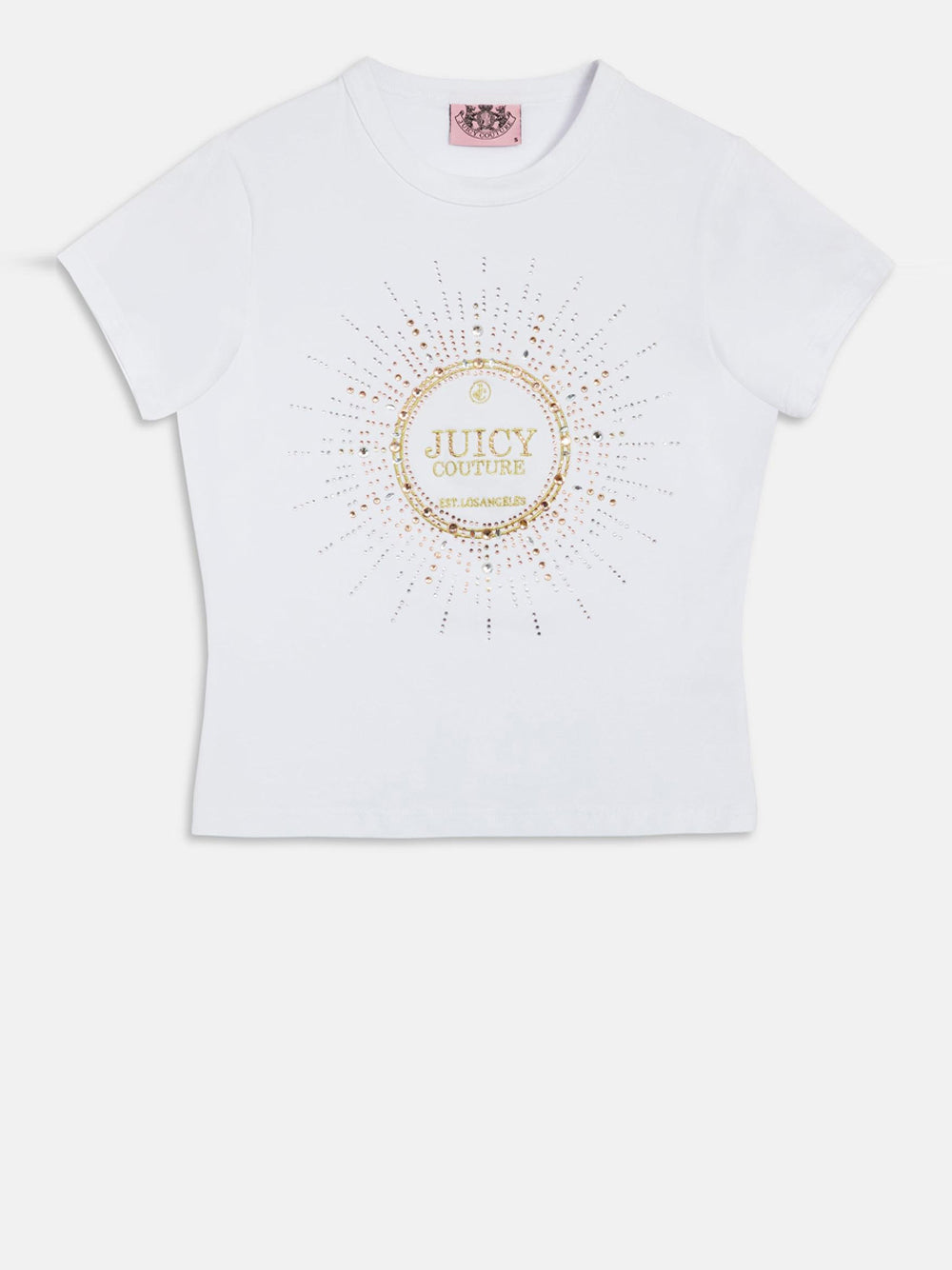 T-shirt Juicy Couture Heritage Crown da Donna - Bianco