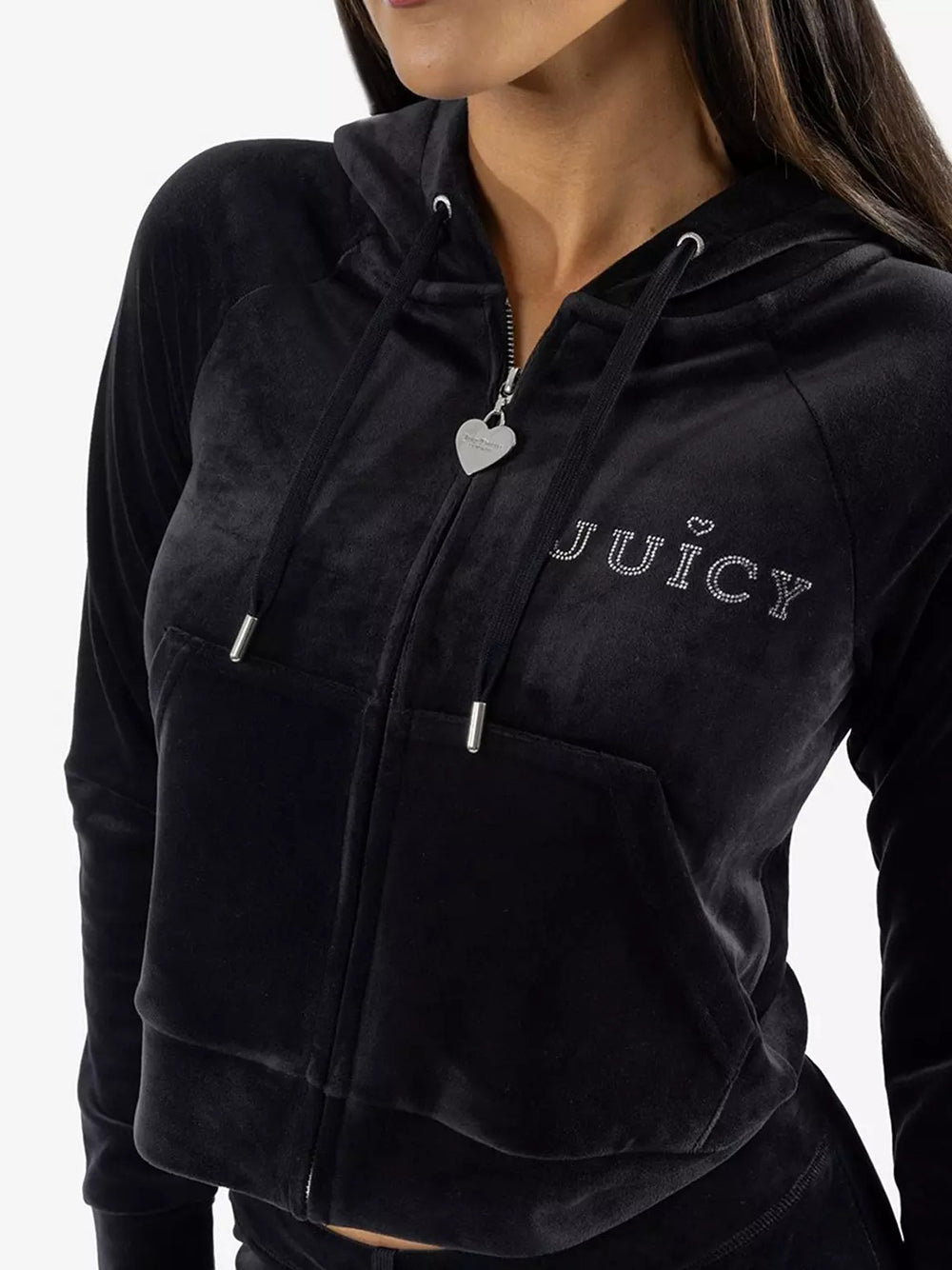 Felpa Zip Juicy Couture Regal Madison da Donna - Nero