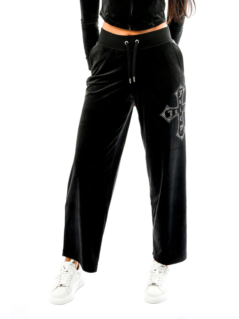 Pantalone Tuta Juicy Couture Cross Jerry da Donna - Nero