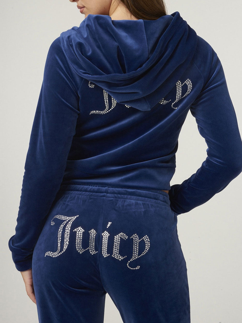 Felpa Zip Juicy Couture Madison Clas Vel da Donna - Blu