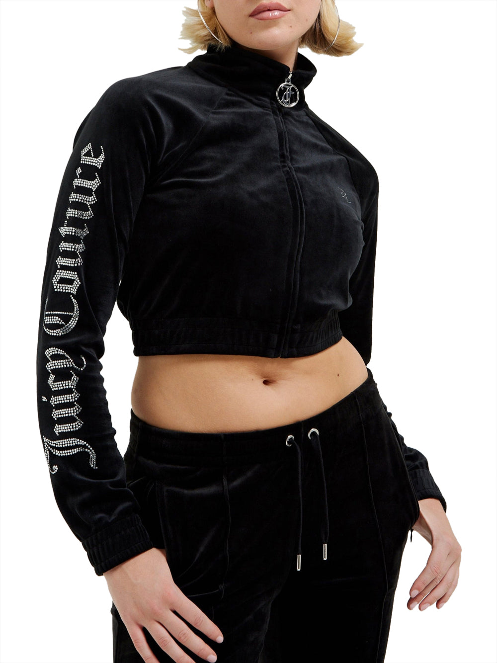 Felpa Zip Juicy Couture Tasha da Donna - Nero