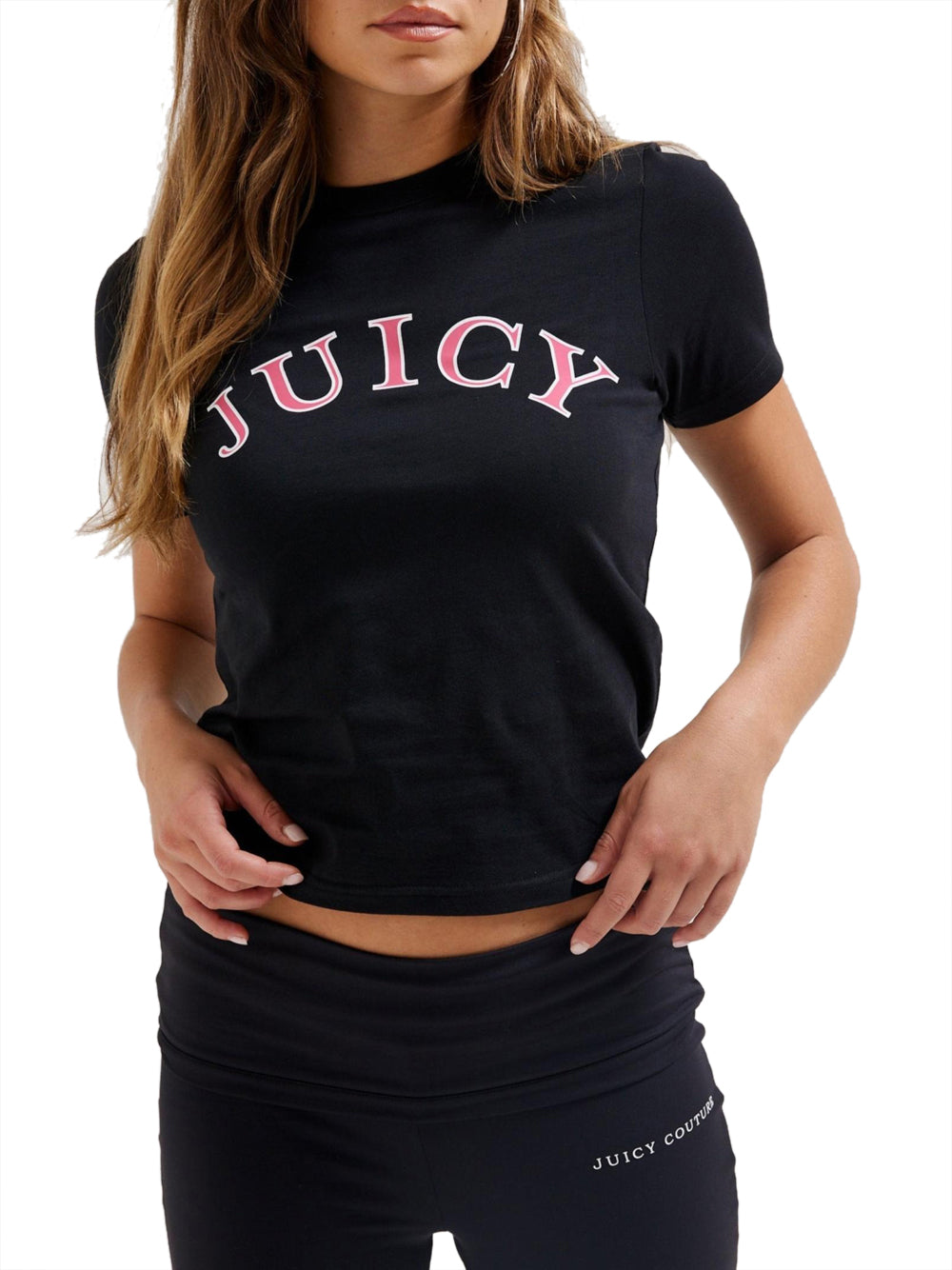 T-shirt Juicy Couture College Girlfriend da Donna - Nero