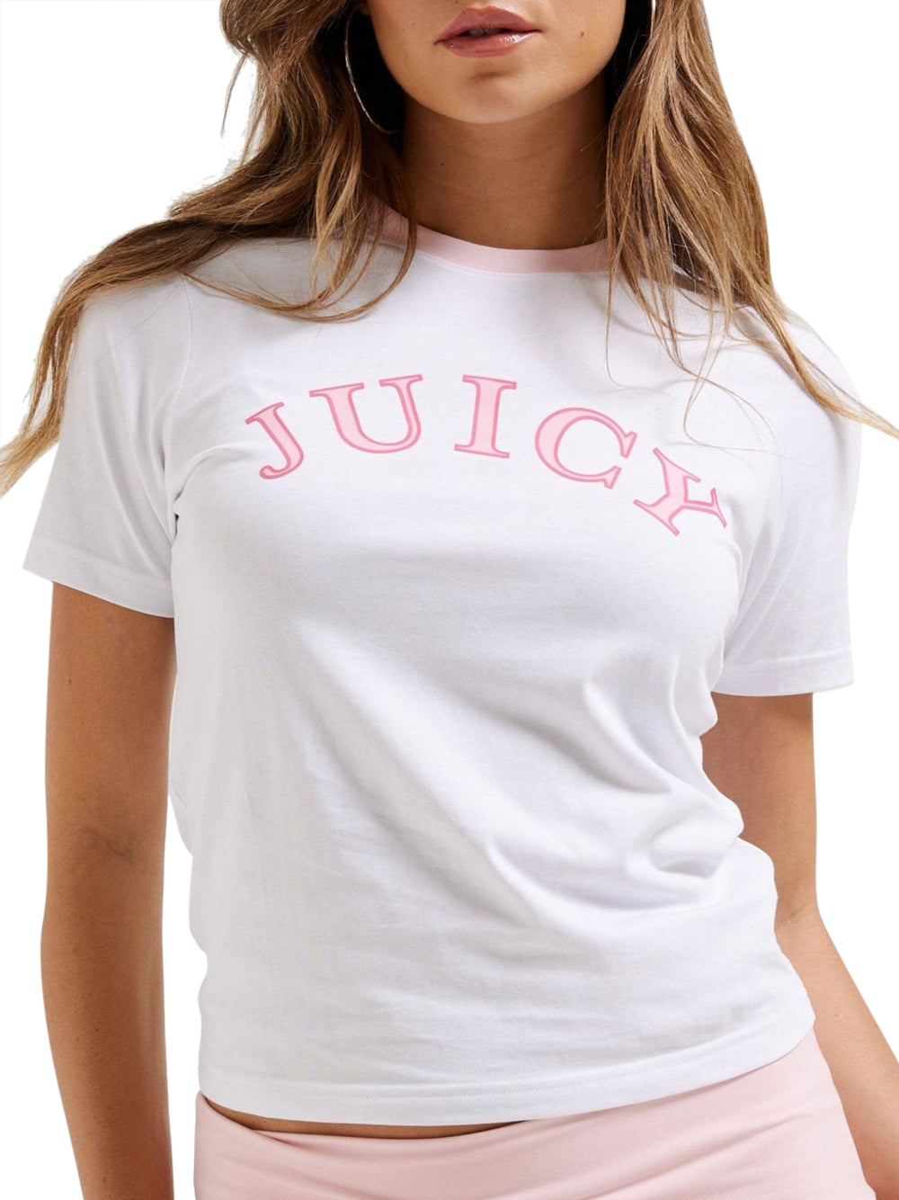 T-shirt Juicy Couture College Girlfriend da Donna - Bianco