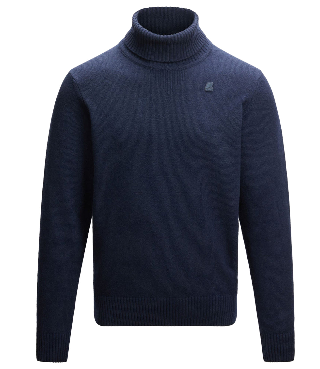 K-Way Maglione Collo Alto Uomo Mod. HENRY LAMBSWOOL K2112QW K89 Blu