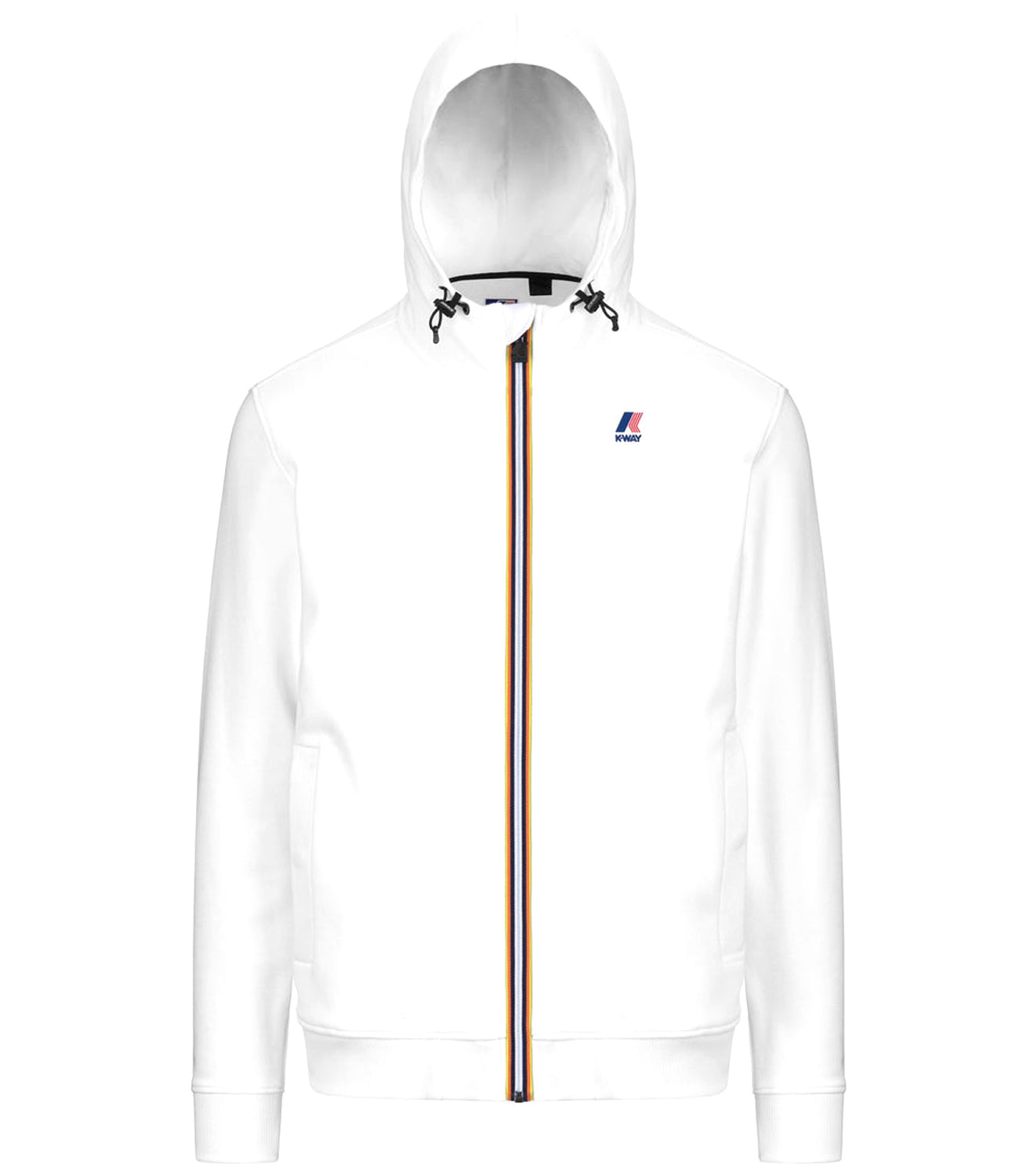 K-Way Felpa Le Vrai Arroux Hv Poly Co Unisex Mod. K3123PW 001 White Bianco