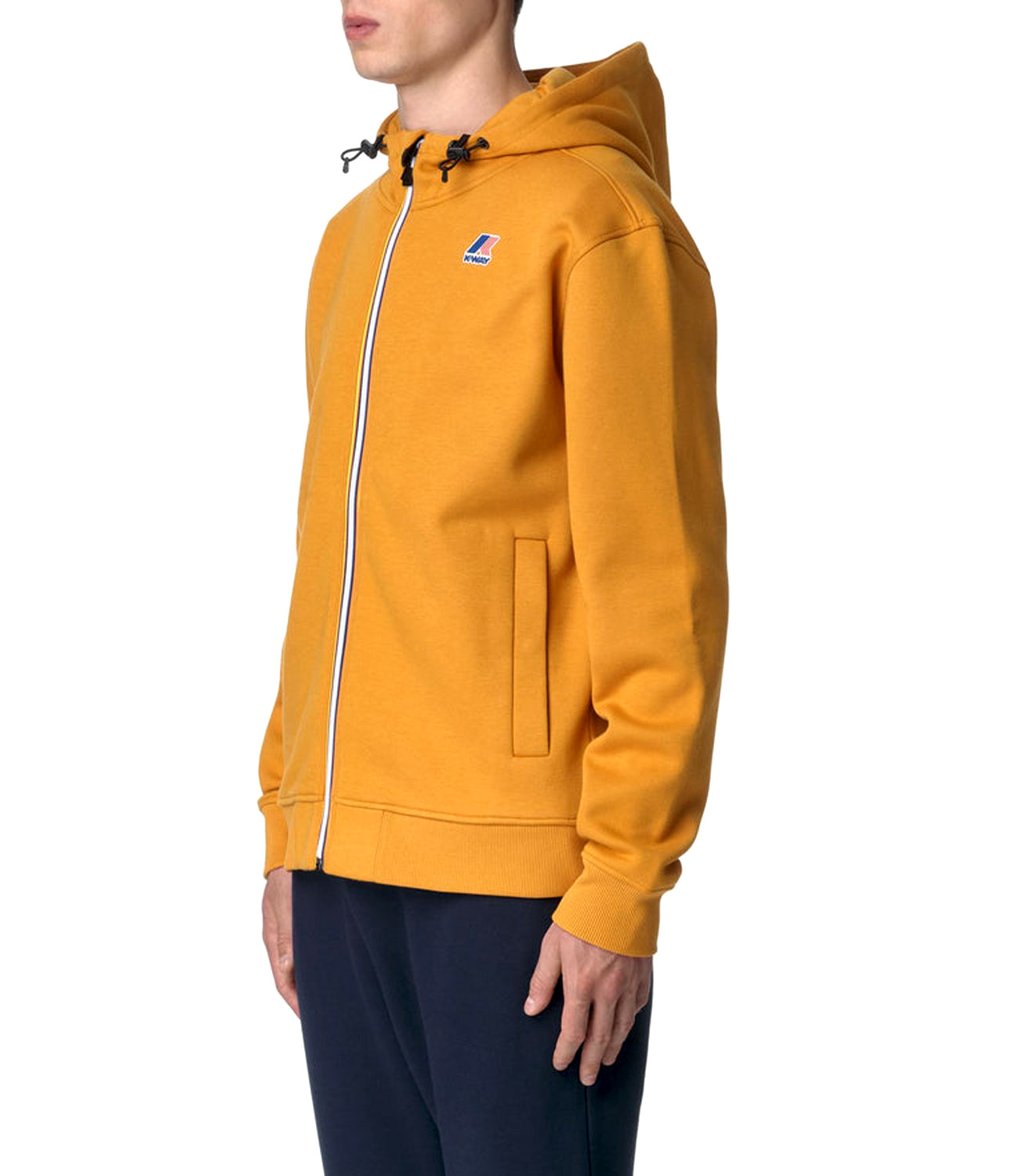 K-Way Felpa Le Vrai Arroux Hv Poly Co Unisex Mod. K3123PW XGK Yellow Inca