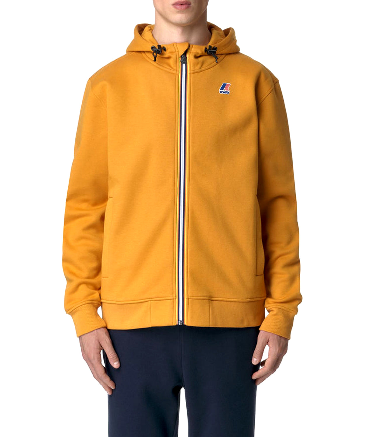 K-Way Felpa Le Vrai Arroux Hv Poly Co Unisex Mod. K3123PW XGK Yellow Inca