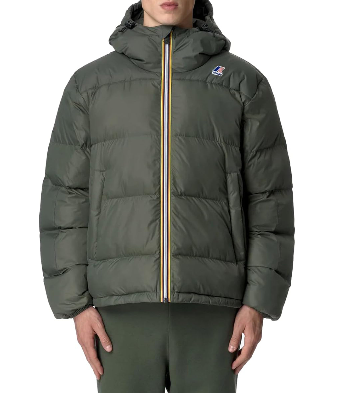 K-Way Piumino Le Vrai 3.0 Claude Heavy Warm Unisex Mod. K3126WW WMR Green Blackish