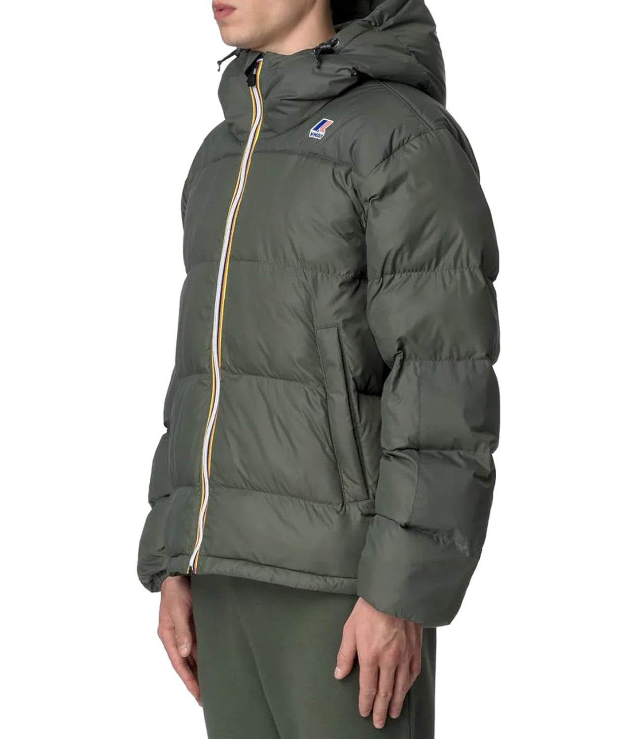 K-Way Piumino Le Vrai 3.0 Claude Heavy Warm Unisex Mod. K3126WW WMR Green Blackish