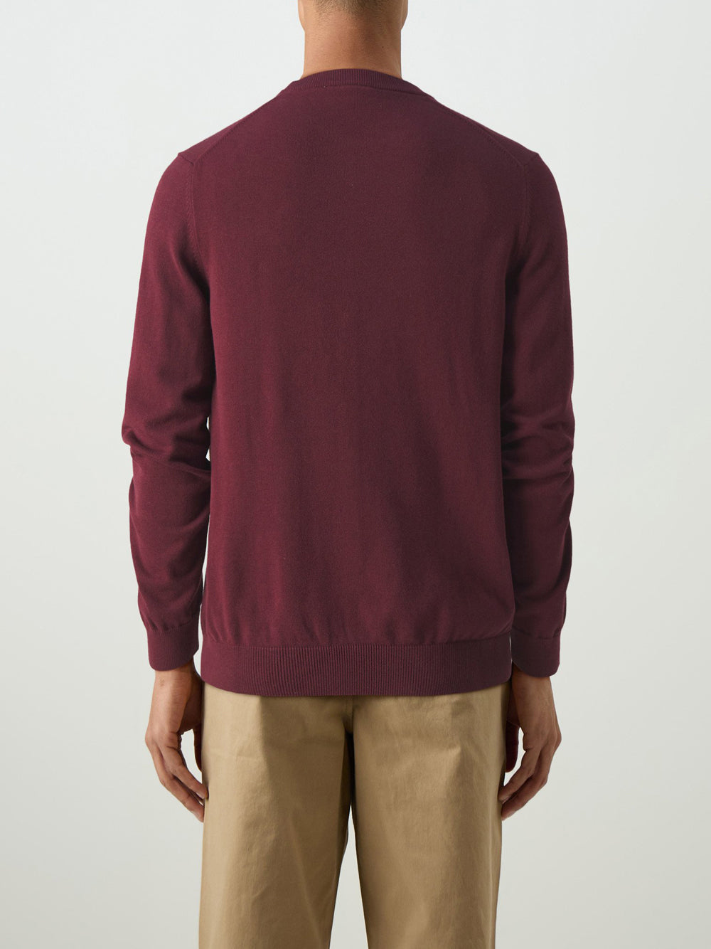 Lacoste Pullover Uomo Mod. AH0128 BZD Bordeau Rosso