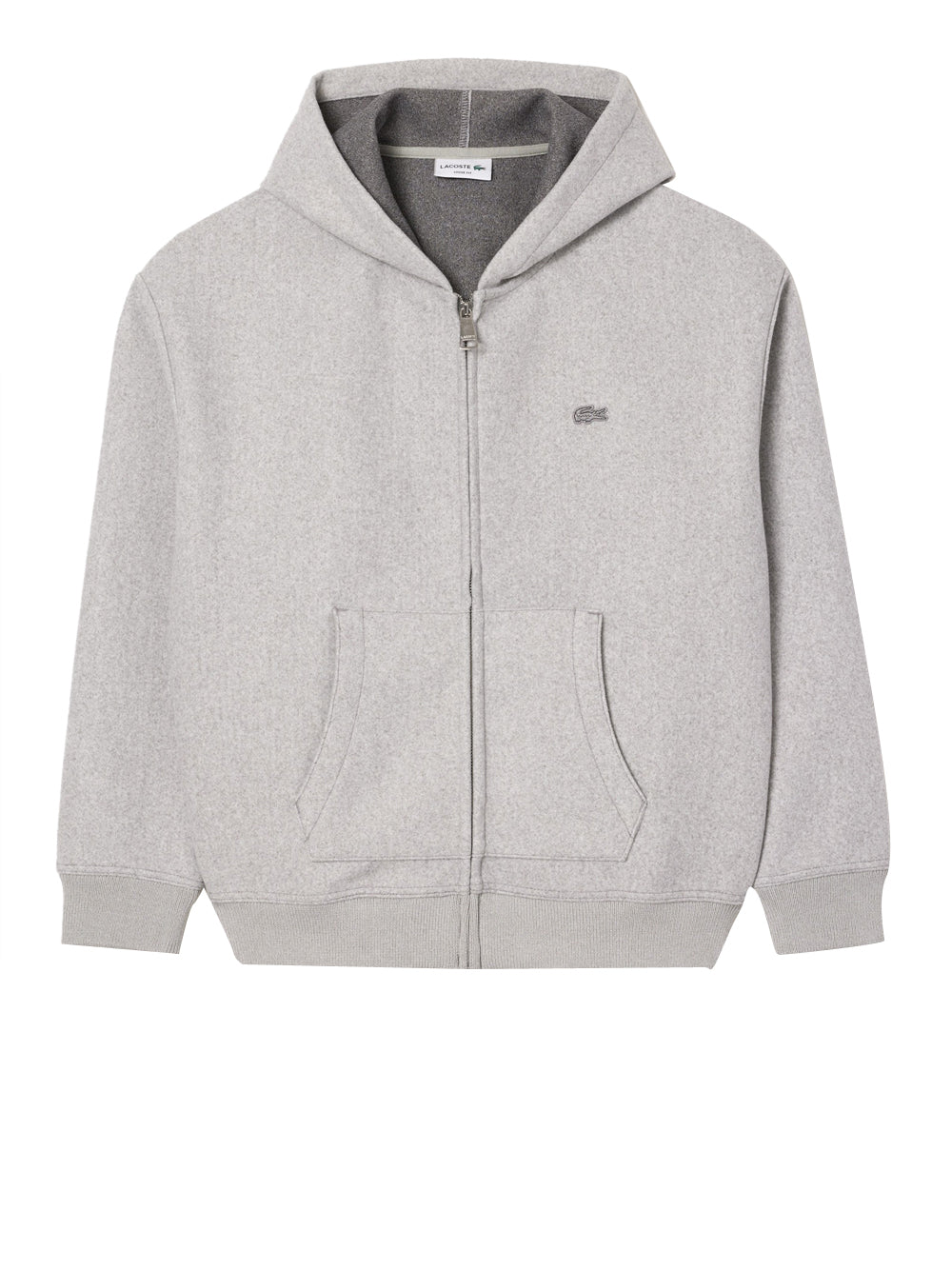 Felpa Zip Lacoste da Uomo - Grigio