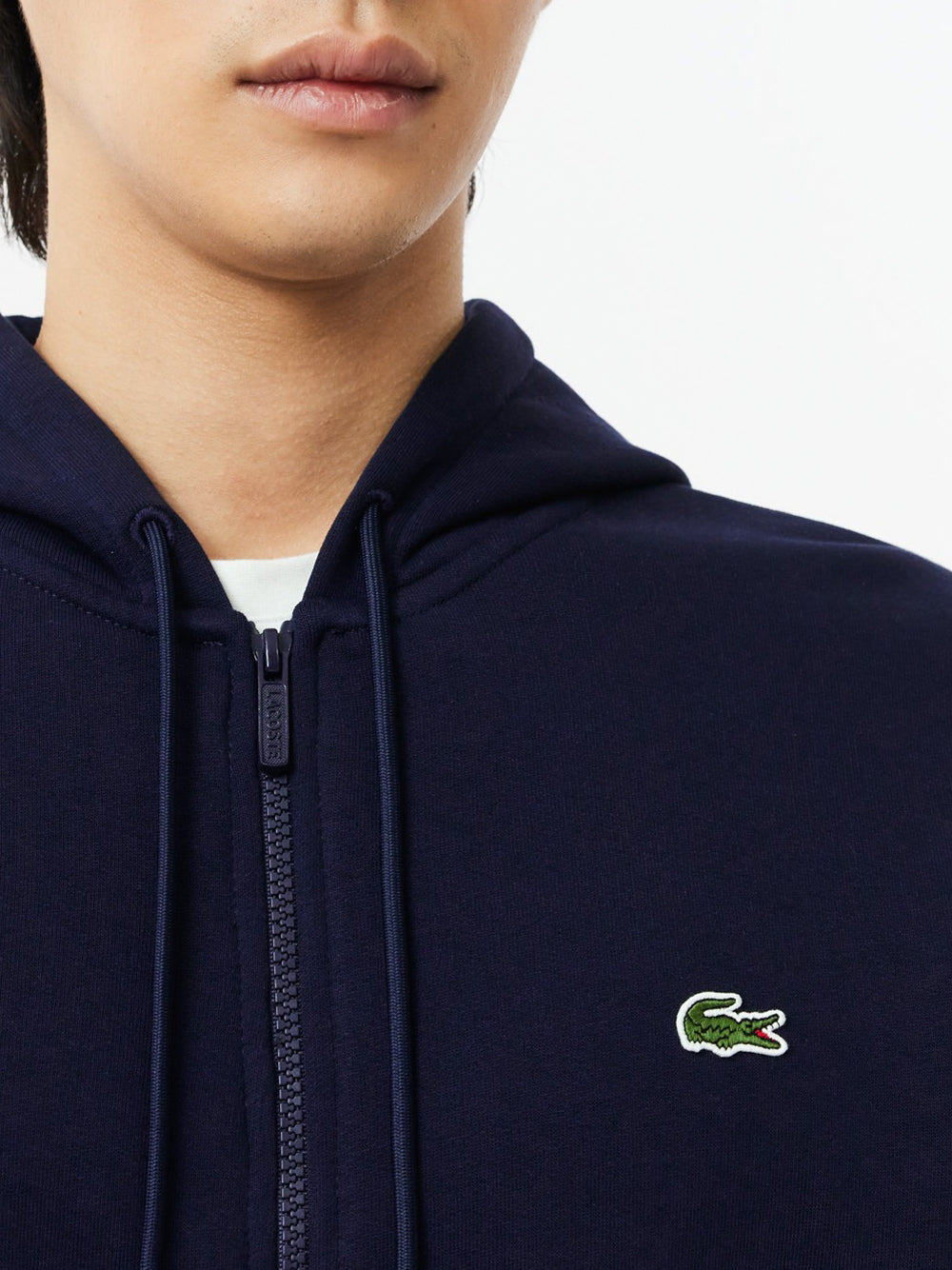 Felpa Zip Lacoste da Uomo - Blu