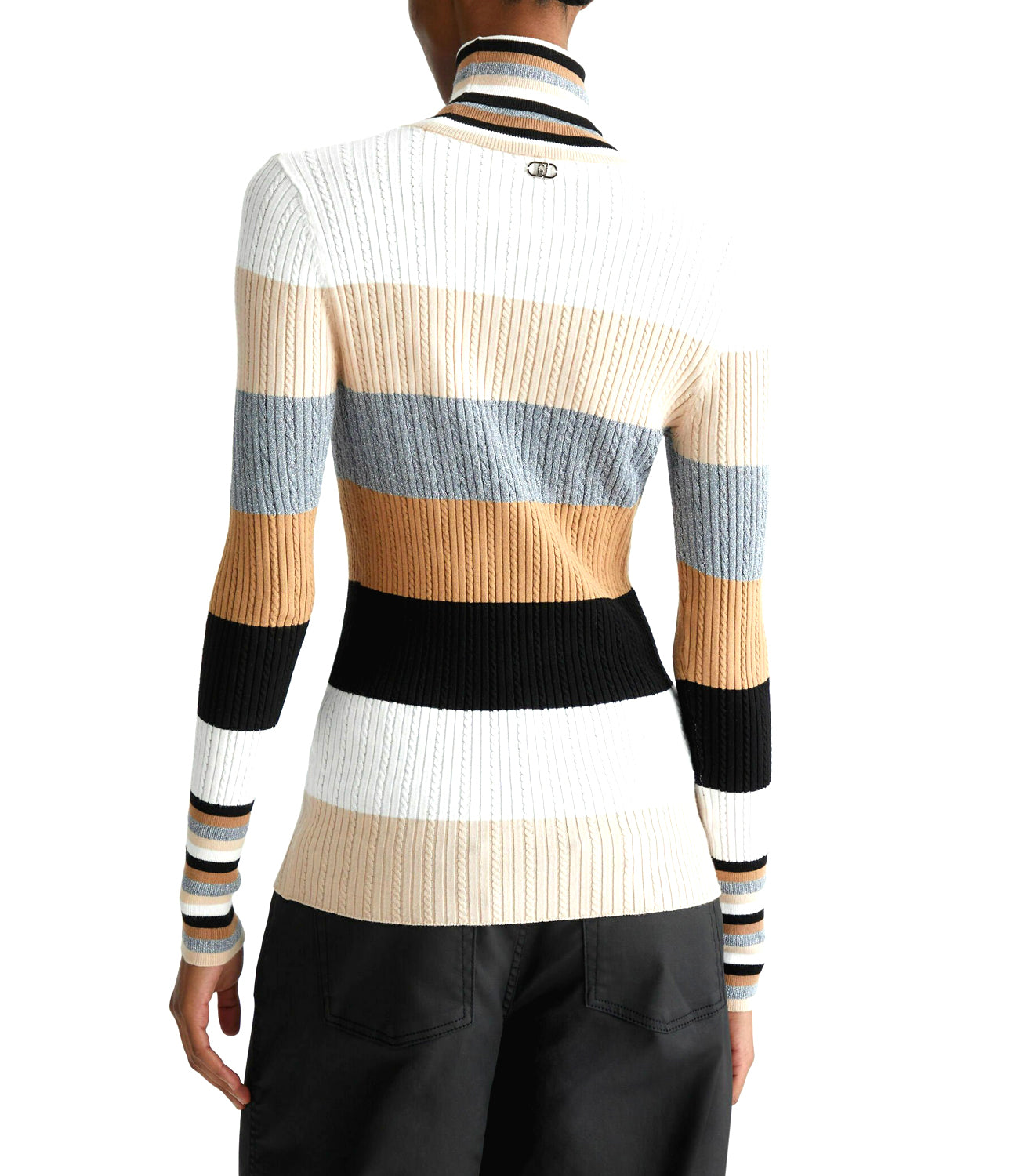 Liu Jo Liu Jo Maglia Ecs Maglia Chiusa M/L Donna Mod. WF4392MS99E 03N96 Natural Stripes