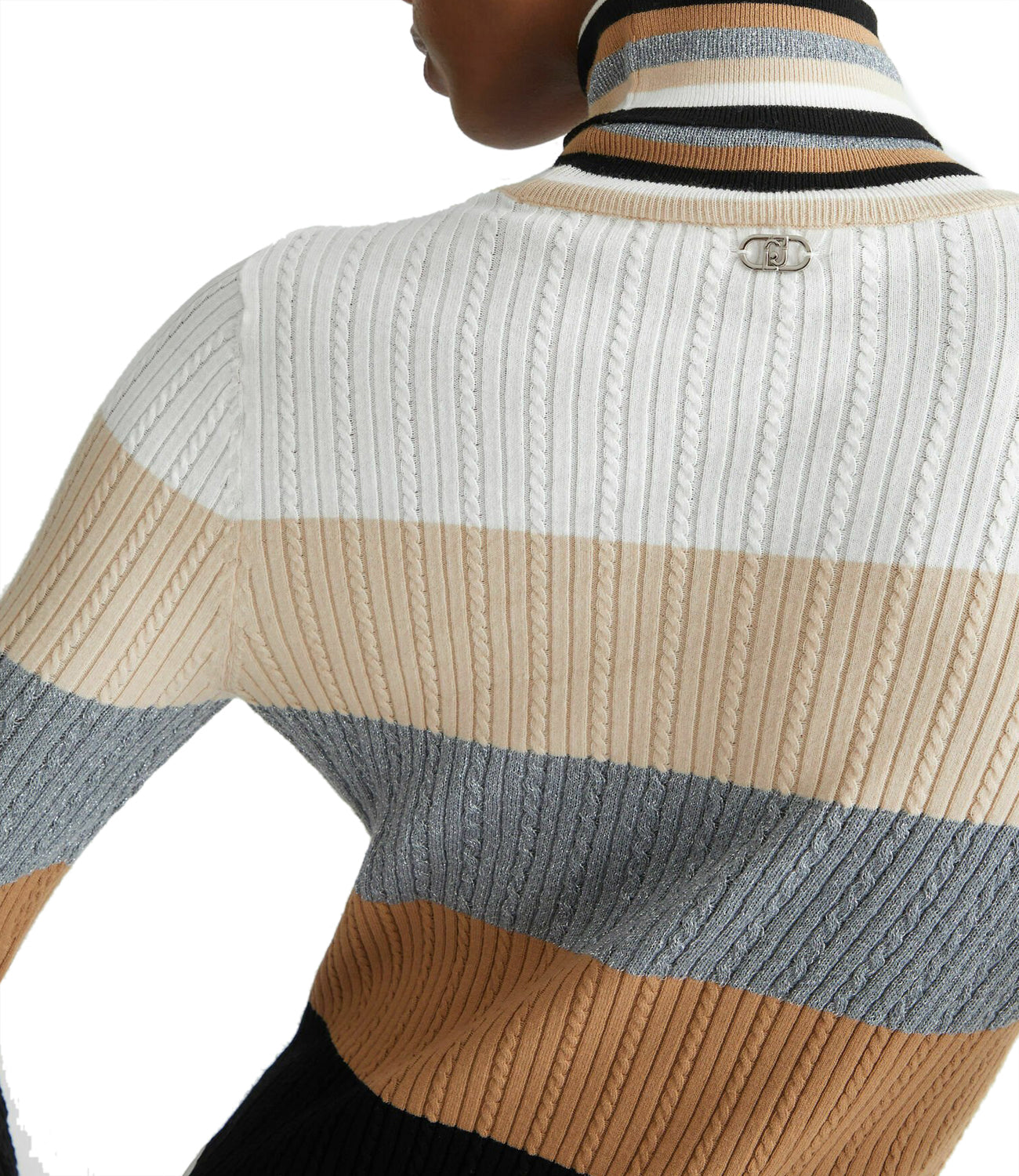 Liu Jo Liu Jo Maglia Ecs Maglia Chiusa M/L Donna Mod. WF4392MS99E 03N96 Natural Stripes