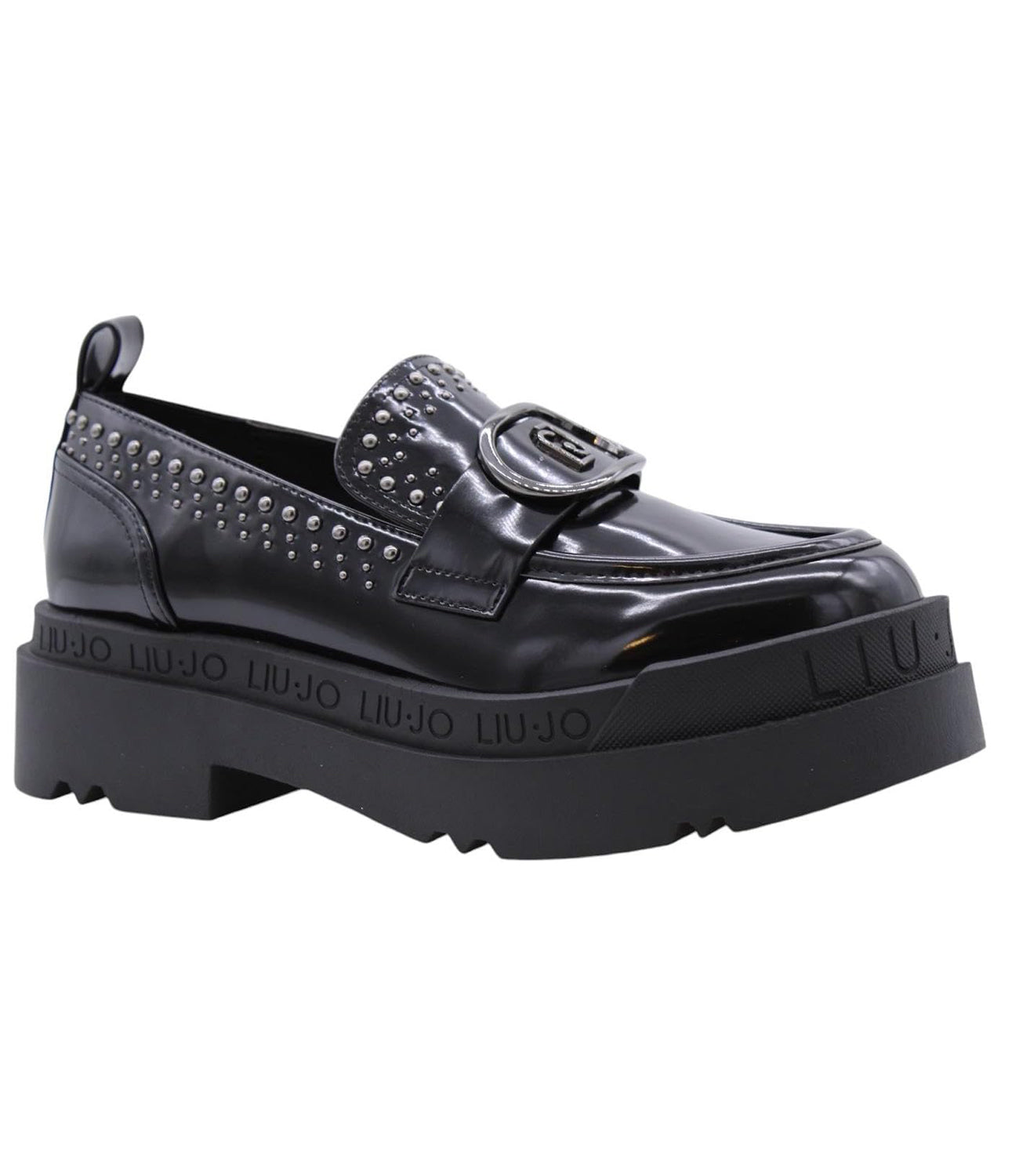 Liu Jo Liu Jo Mocassino LOVE 58 - MOCASSINO BOX SPREADING BLACK Donna Mod. SF4069 LOVE58 EX196 22222 BLACK Nero