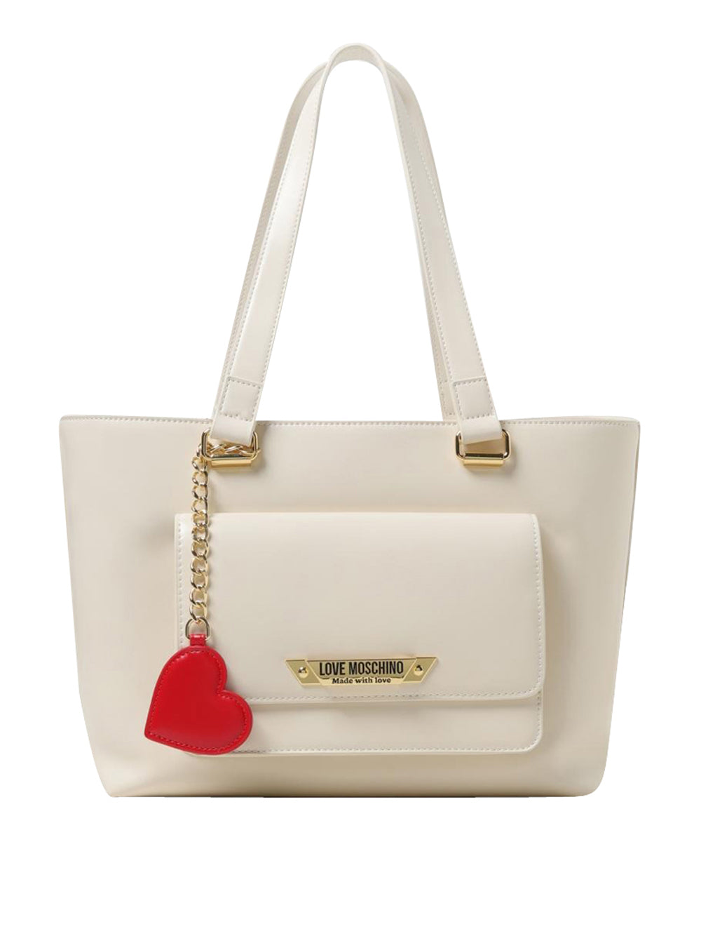 Borsa a Spalla Love Moschino da Donna - Avorio