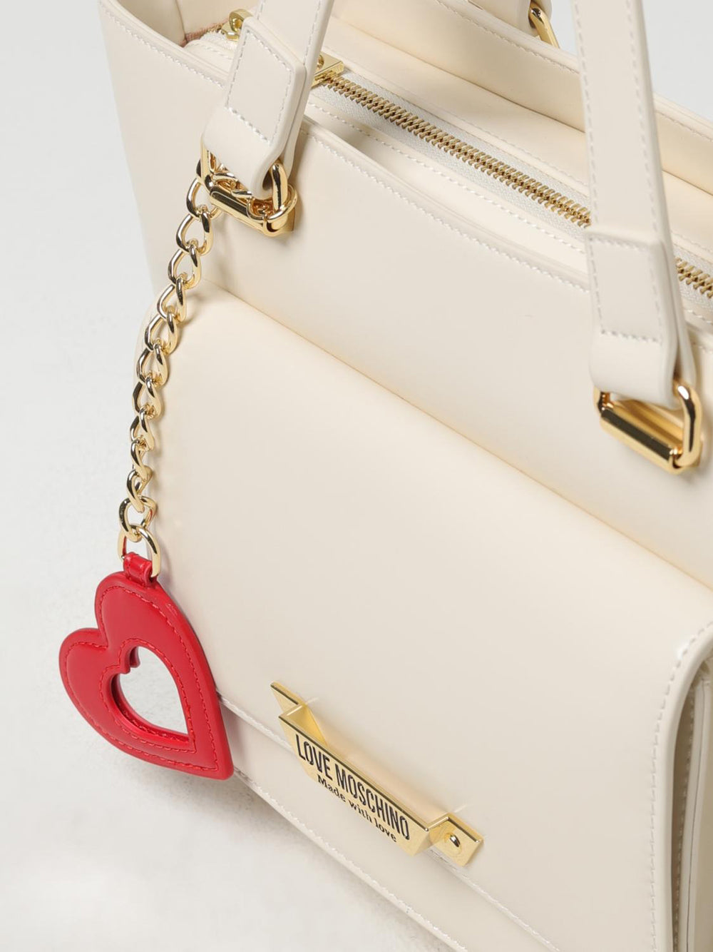 Borsa a Spalla Love Moschino da Donna - Avorio