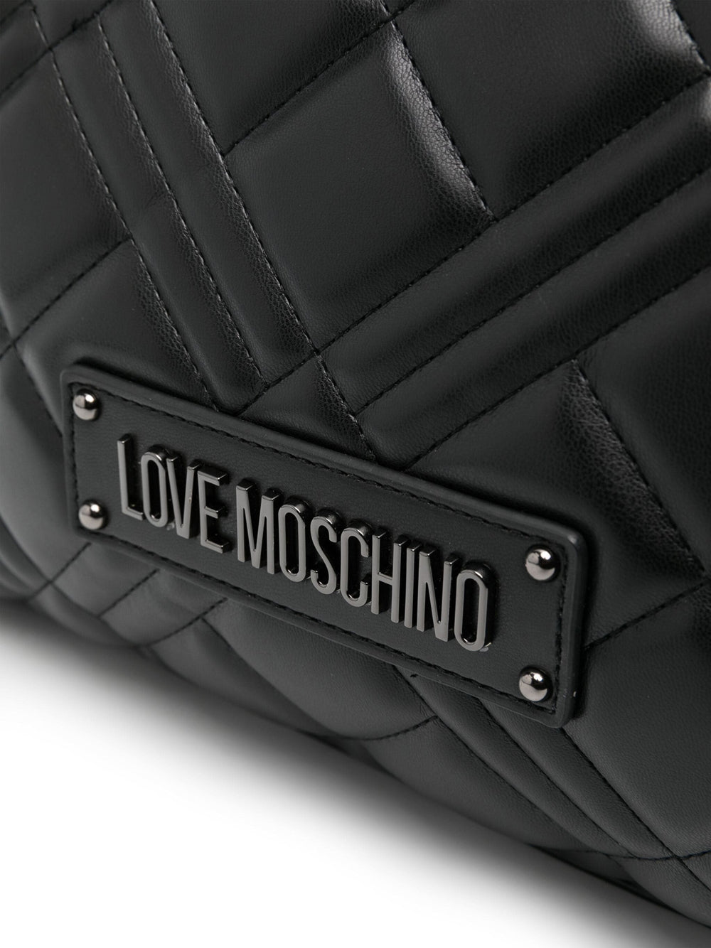 Borsa Shopper Love Moschino Quilted Pu da Donna - Nero