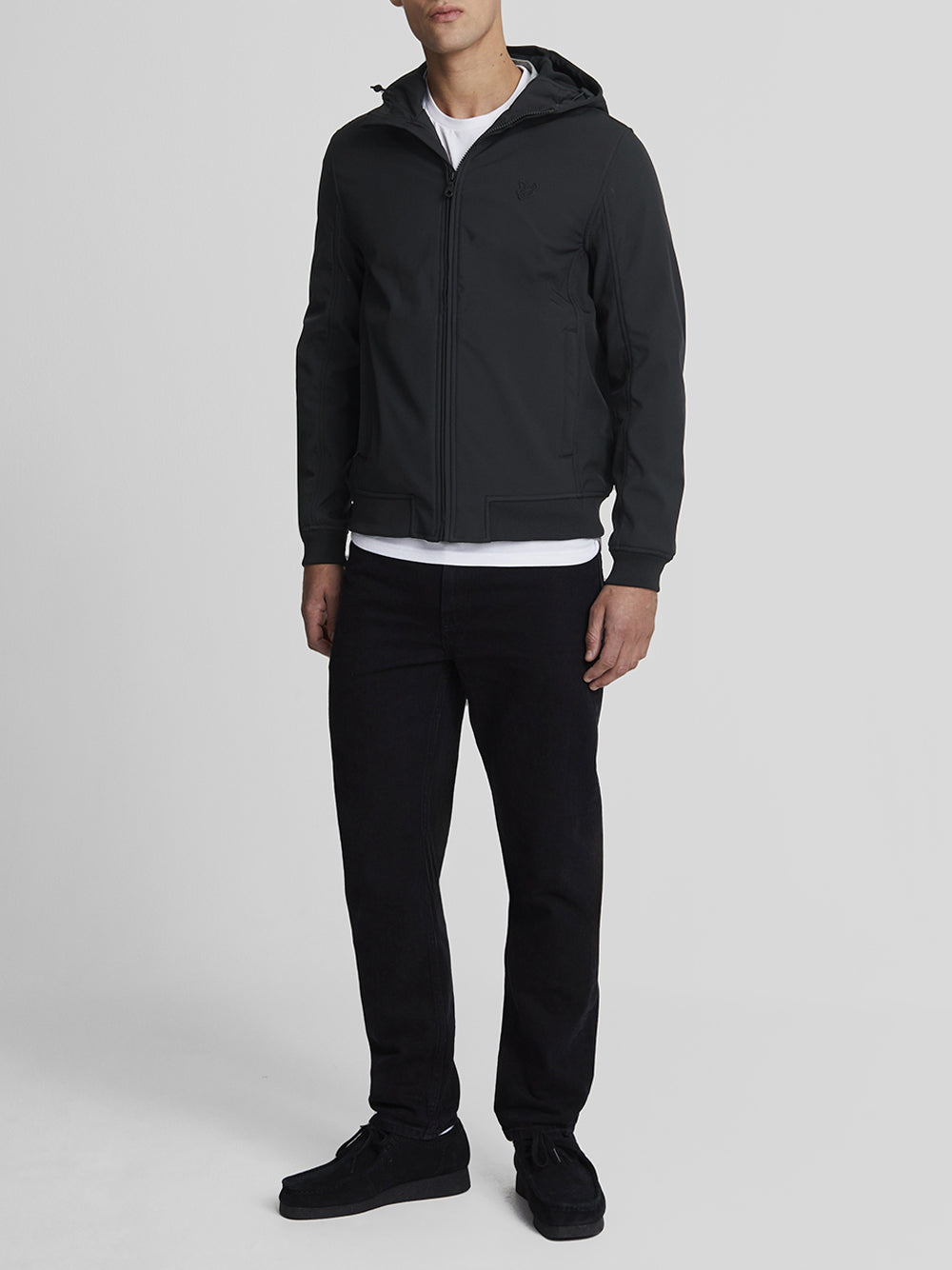 Lyle & Scott Lyle &amp; Scott Giubbino Tonal Fleece Back Softshell Uomo Mod. JK2110TON Z865 Jet Black