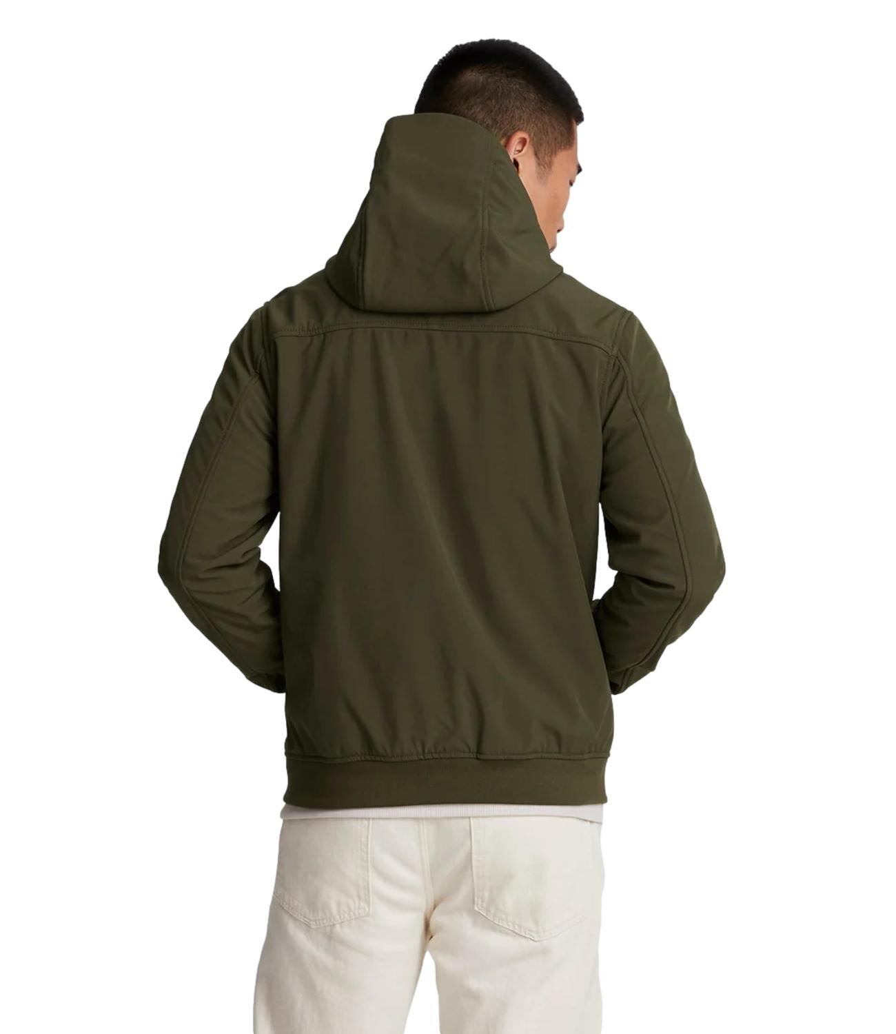 Lyle & Scott Lyle &amp; Scott Giubbino Fleece Back Softshell Jacket Uomo Mod. JK2110V W485 Olive Verde