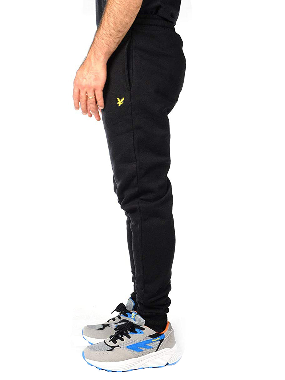 Lyle & Scott Lyle &amp; Scott Pantalone Tuta Brushed Back Sweat Pants Uomo Mod. ML1134V Z865 Jet Black