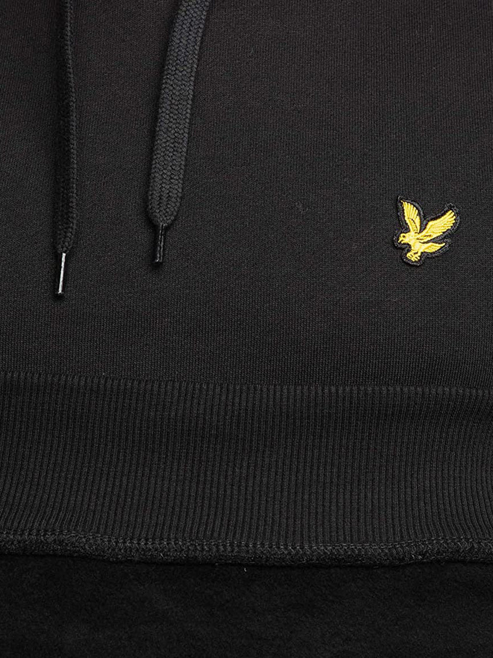 Lyle & Scott Felpa Cappuccio Lyle &amp; Scott Brushed Back da Uomo - Nero