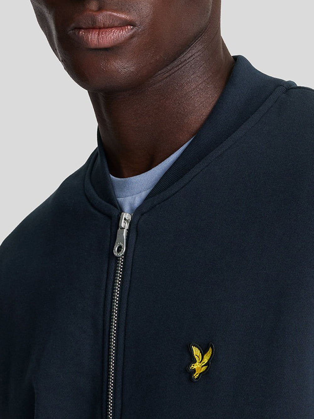 Lyle & Scott Felpa Zip Lyle &amp; Scott Jersey da Uomo - Blu