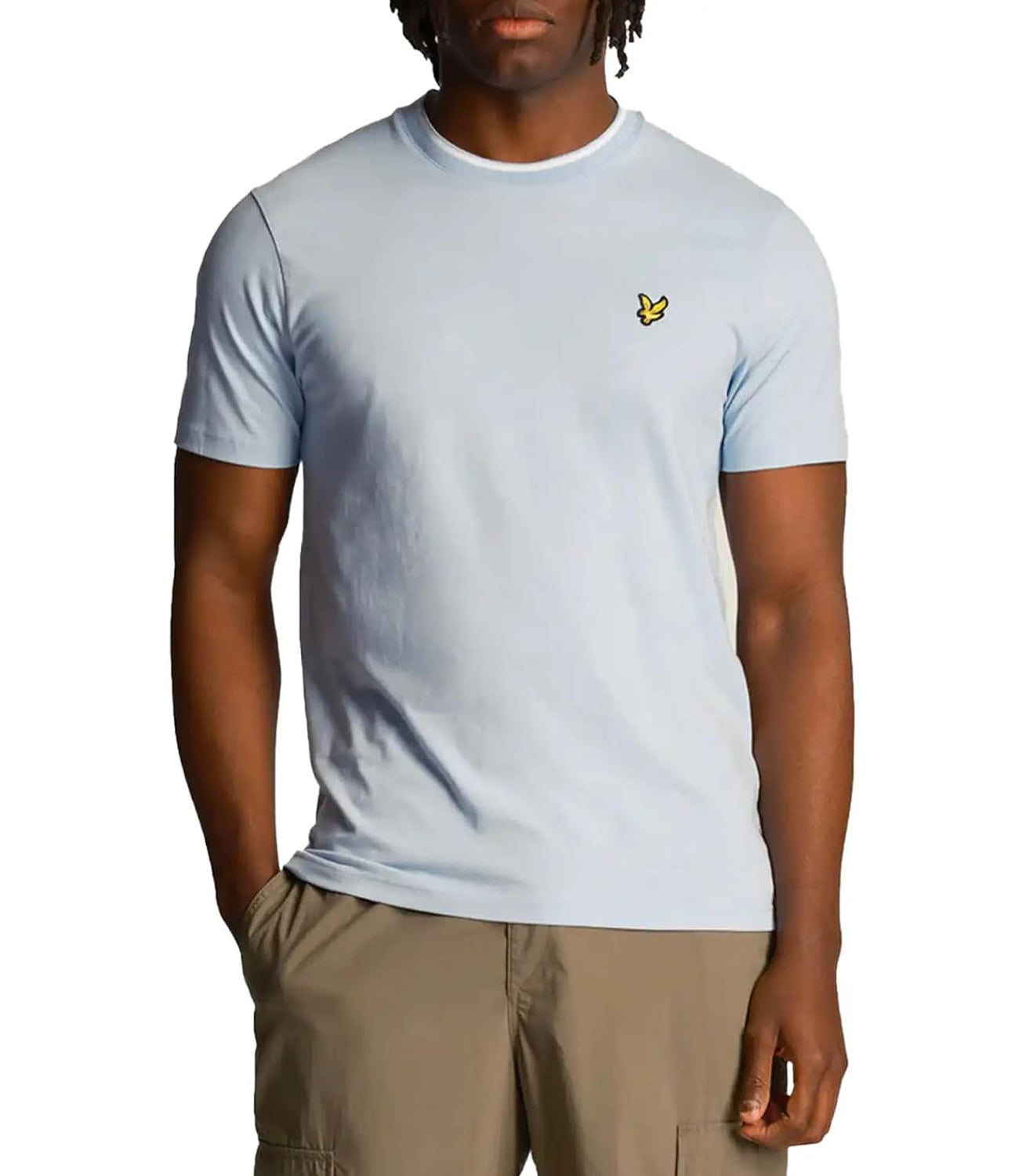 Lyle & Scott Lyle &amp; Scott T-shirt Uomo Mod. TS1433V W490 Celeste Blu