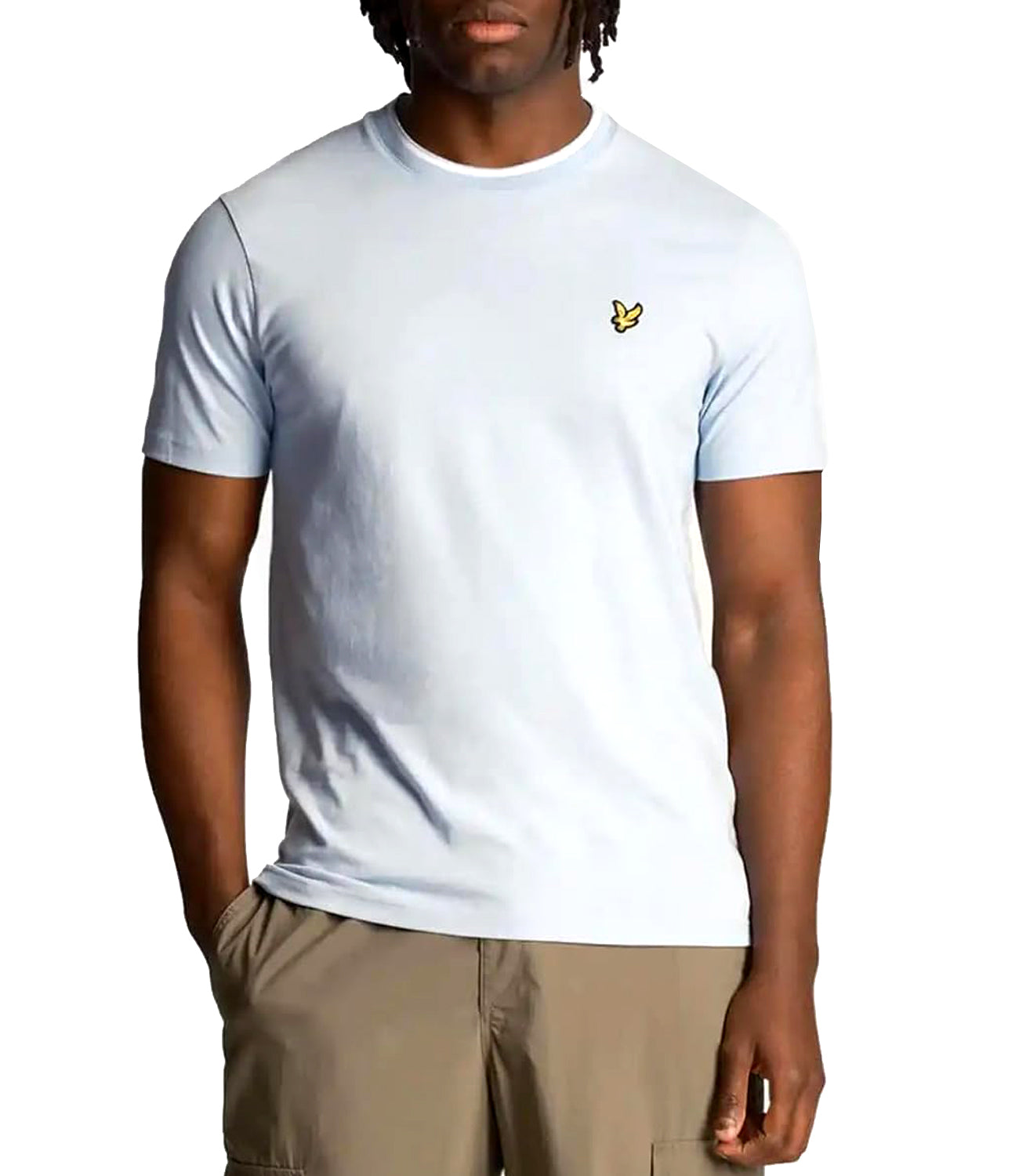 Lyle & Scott Lyle &amp; Scott T-shirt Uomo Mod. TS1433V W490 Celeste Blu