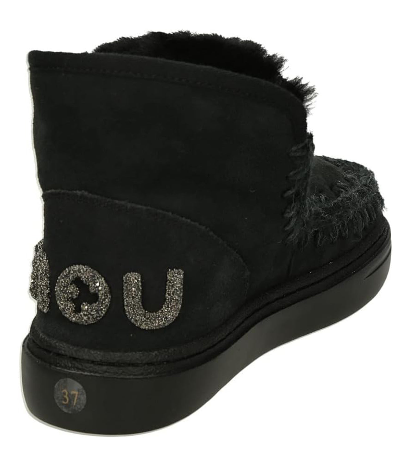 Mou Scarponcino Donna Mod. 411001A ESKIMO BOLD BKBK Black Nero