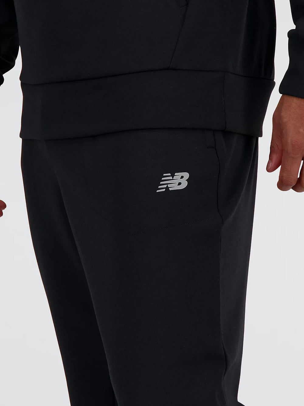 Pantalone Tuta New Balance Tech Knit da Uomo - Nero