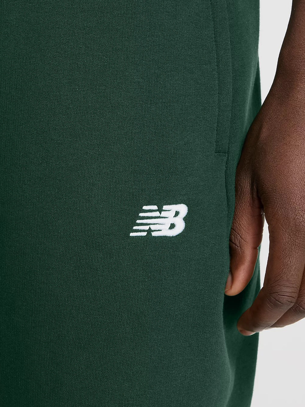 Pantalone Tuta New Balance Essentials Fleece da Uomo - Verde