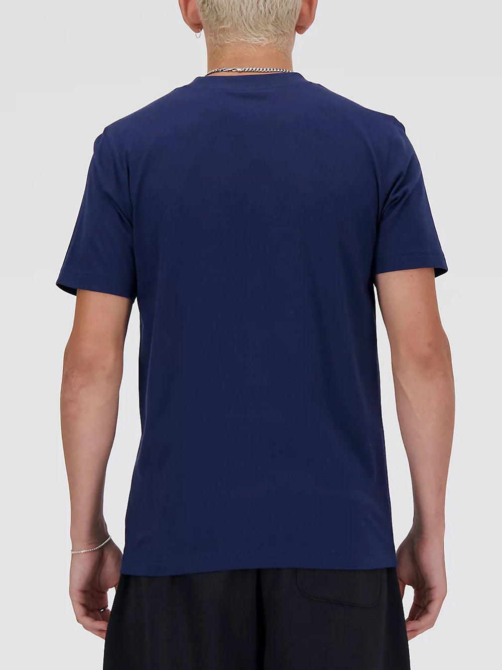 T-shirt New Balance Essentials Logo da Uomo - Blu