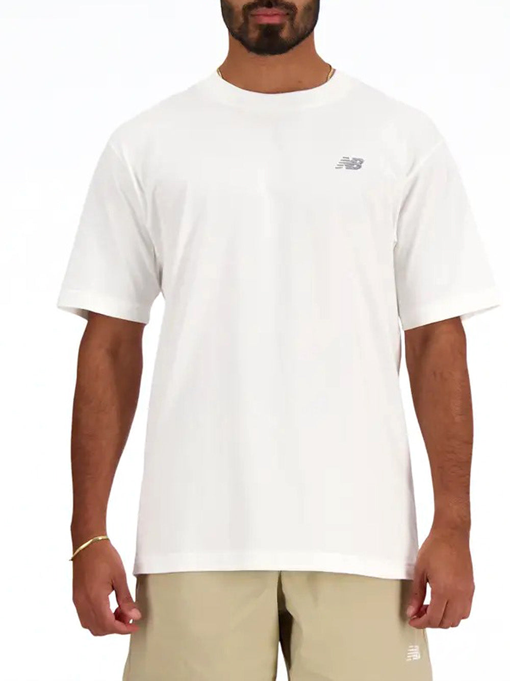 T-shirt New Balance Small Logo da Uomo - Bianco