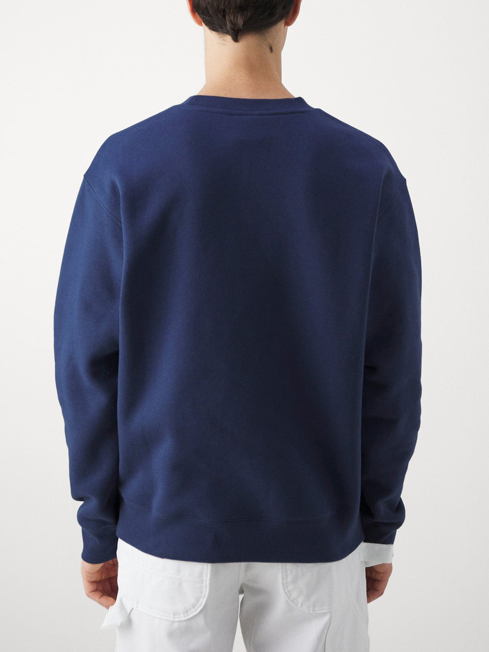 Felpa New Balance Essentials Fleece Crew da Uomo - Blu