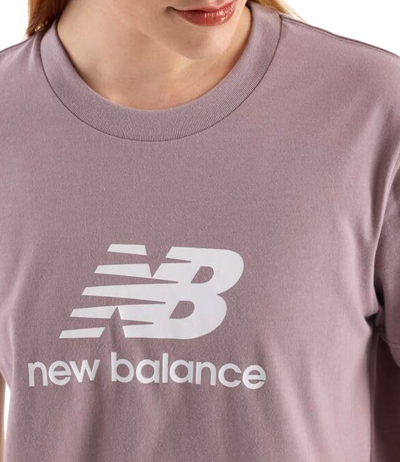 New Balance T-shirt Sport Essentials Jersey Logo T-Shirt - Ice Wine Donna Mod. WT41502 ICW Ice Wine