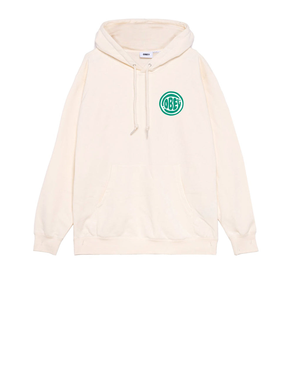 Felpa Cappuccio Obey Bubble Fleece da Uomo - Bianco