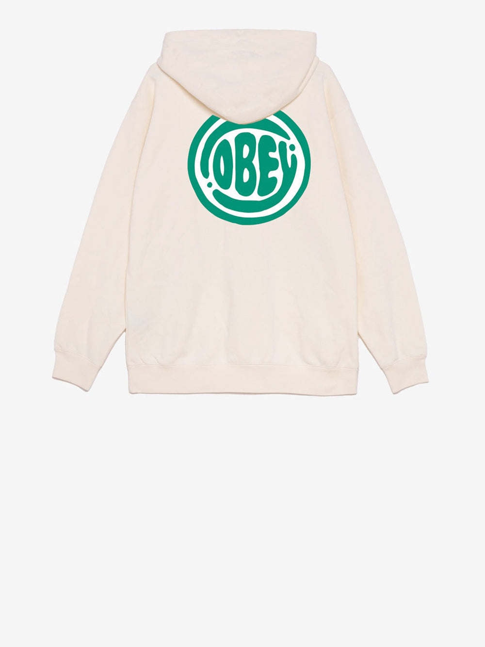 Felpa Cappuccio Obey Bubble Fleece da Uomo - Bianco