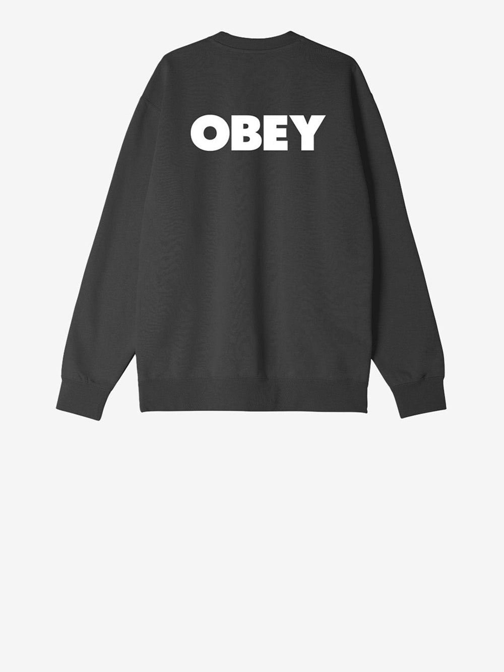 Felpa Obey Bold Crew da Uomo - Nero