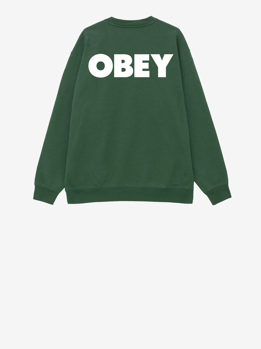 Felpa Obey Bold Crew da Uomo - Verde