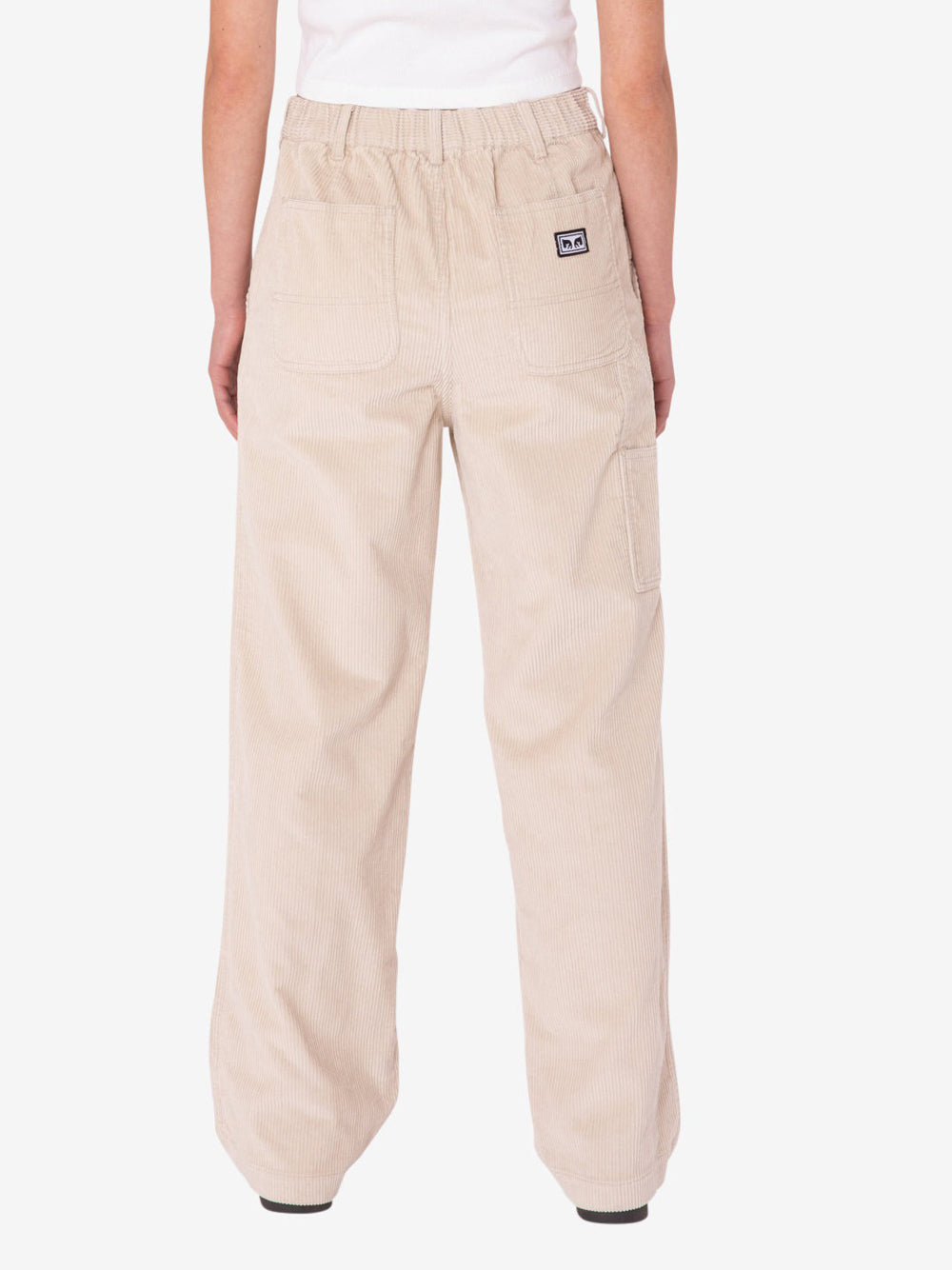 Pantalone Obey Brighton Corduroy Carpenter da Uomo - Avorio