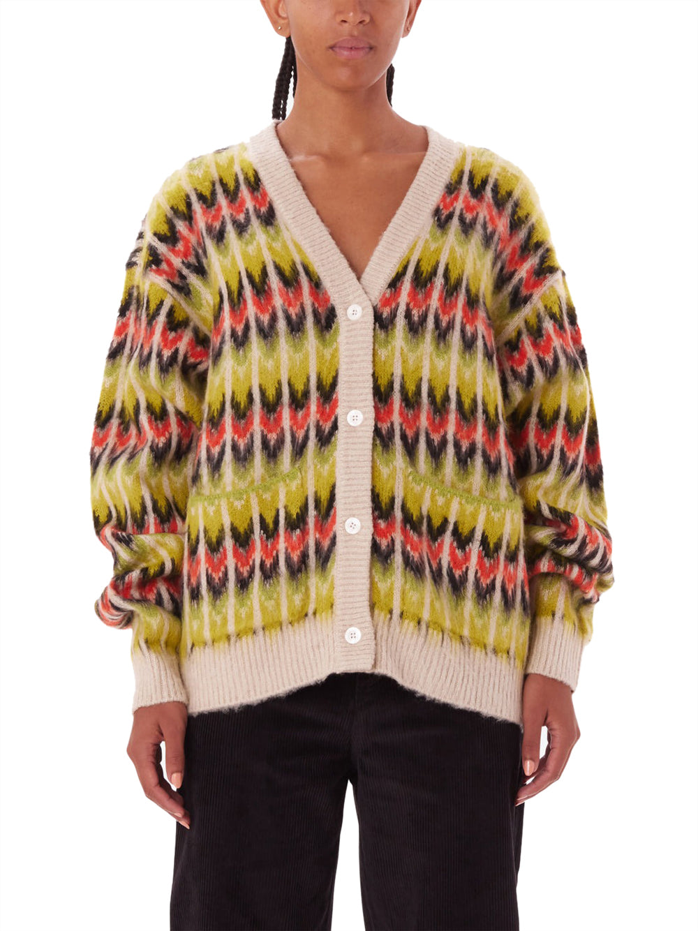 Cardigan Obey Granny da Uomo - Multicolore