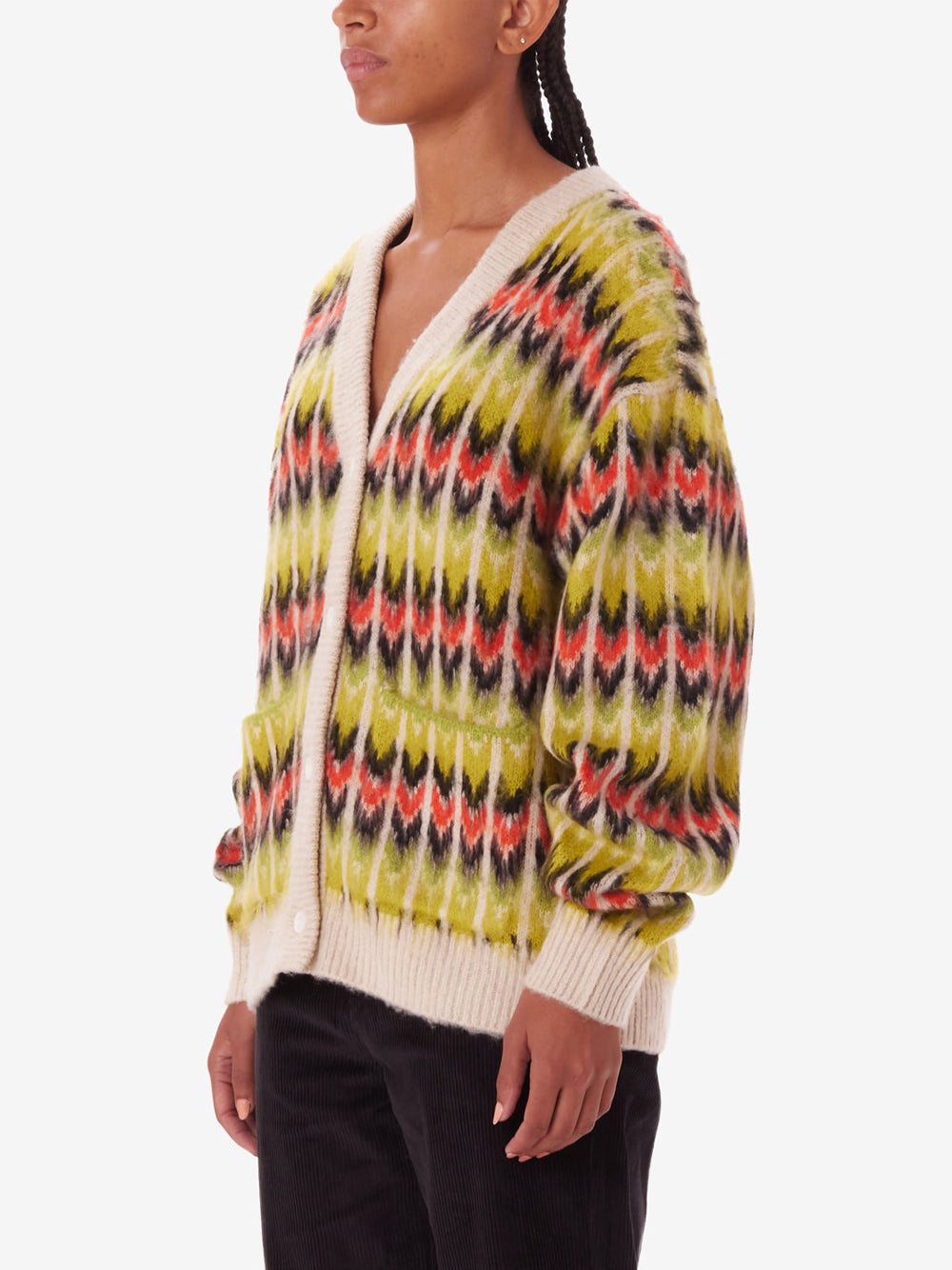 Cardigan Obey Granny da Uomo - Multicolore