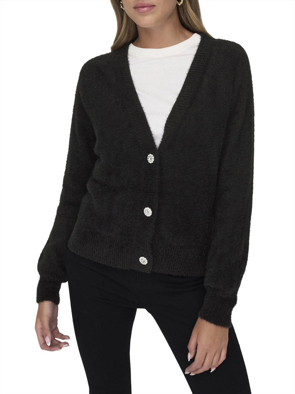 Only Cardigan bottoni Nero