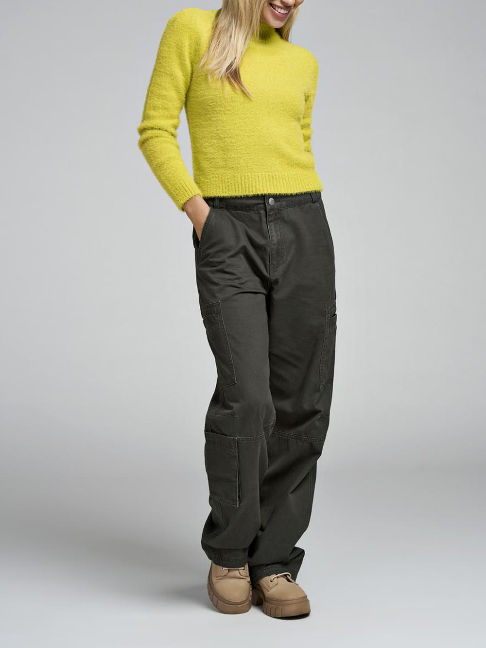 Pantalone Cargo Only da Donna - Verde